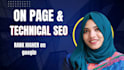 fix technical and on page SEO issues for google rankings