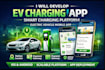 develop ev charging app, electric vehicle mobile app,and smart charging platform