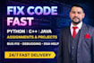 code python programming coding assignments projects, java, app, ai ,ml fyps