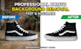 do professional photo background removal and object erasing