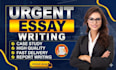 do urgent essay writing as an essay writer