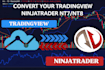 code tradingview and ninjatrader automated strategy