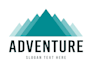 custom outdoor, mountain, and exploration logo design