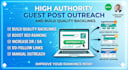 do high authority guest post outreach and build quality backlinks