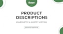 write product descriptions for amazon etsy or shopify store