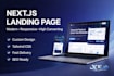 build a high converting nextjs landing page with tailwind CSS