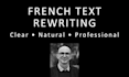 rewrite and improve your french text professionally