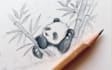 draw and sketch for you, with pencil, pen and brushes on canvas