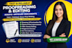 proofread and edit your essay article and document professional