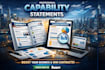 design government contract capability statement