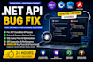 fix dot net core web API bugs and backend issues fast