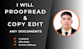 proofread and correct grammar, spelling, and punctuation