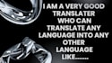 translate any language into any other language