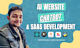develop ai website, ai chatbot, ai saas platform for your business