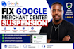 fix google merchant center misrepresentation and suspension issues