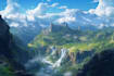 design stunning fantasy landscape