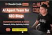 build ai agent team for SEO blog automation system with claude code