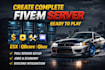 create a complete fivem server ready to play