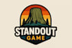 give stand out devils tower game logo with creative concept