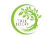 a professional modern tree logo