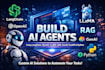 build ai agents using langchain, openai, llama, rag, genai, fastapi, python
