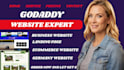 design godaddy website, redesign, develop, fix and optimize godaddy website