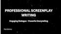write a short film script with strong dialogue and structure