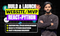 do full stack development using react nodejs fastapi django