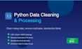 clean and process your data using python scripts