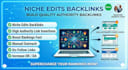 do niche edits and insert backlinks on high authority websites