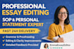 do essay, proposal,personal statement, sop,application writing and proofread ai