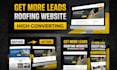 build a high converting website for roofing contractors