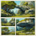 create stylized environment concept art, fantasy background