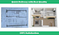 redraw floor plan from sketch with floorplanner