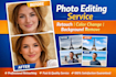 do professional your photo re editing,background remove,colour change