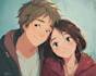 draw cute couple chibi illustration
