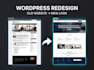 redesign your wordpress website or homepage