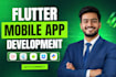 do mobile app development android ios app, building mobile app flutter develope