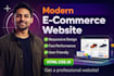 design a modern responsive e commerce website using HTML CSS javascript