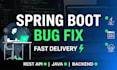 fix spring boot bugs and rest API errors fast