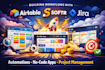 design airtable airtable database, softr webapp,interface, CRM