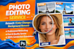 do photo editing,background remove,colour change,old image re edit
