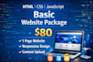 build a responsive website using HTML CSS javascript