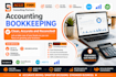 do quickbooks clean up, setup, quickbooks online bookkeeping, xero bookkeeping