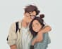 create you anime couple art portrait