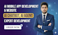 do ai mobile app development, ai website, ai chatbot, ai agent