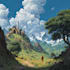 create fantasy landscape illustrations
