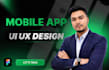 design mobile app UI UX in figma, app UI design and mobile UI design