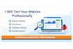 test your web application and report bugs