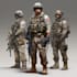 draw 2d game art military character design